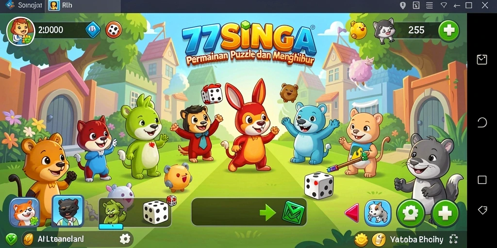Screenshot gameplay 77SINGA menampilkan teka-teki yang menantang.