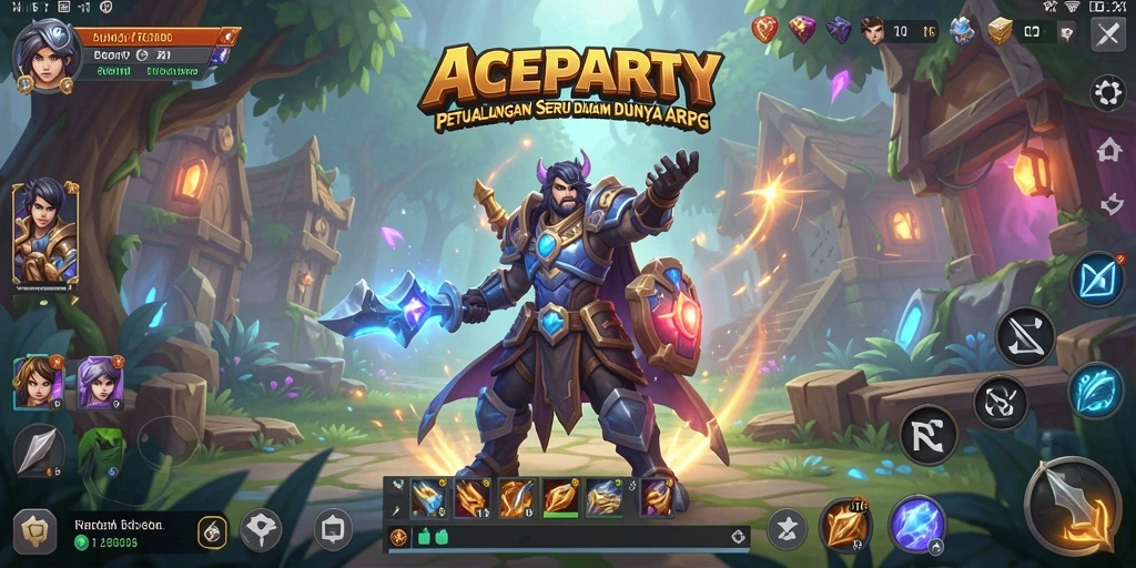 Tampilan seru dari aksi gameplay ARPG di ACEPARTY.