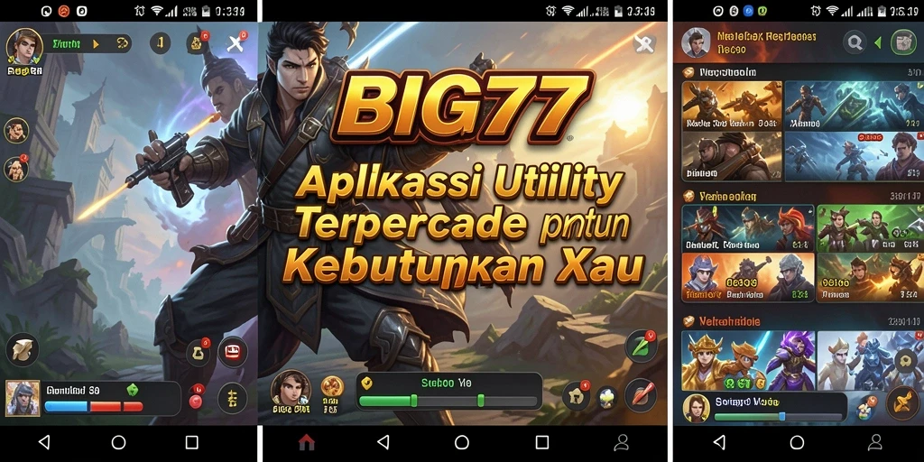 Tampilan antarmuka utama aplikasi BIG77 yang intuitif dan mudah digunakan.