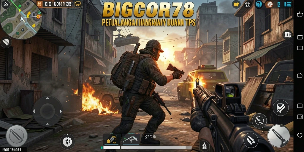 Tampilkan gameplay mendebarkan dari BIGCOR78 dalam TPS.