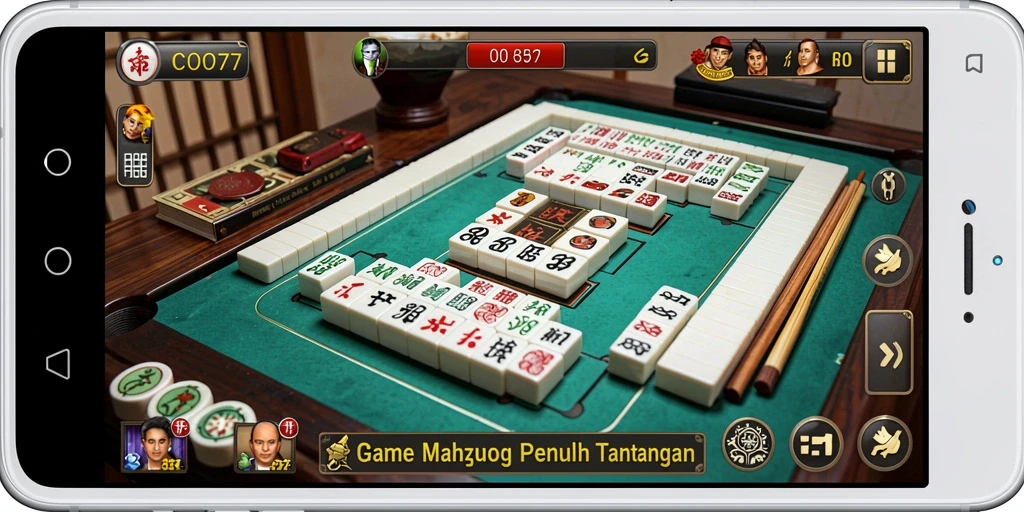 Screenshot utama COO77 yang menampilkan gameplay Mahjong yang seru.