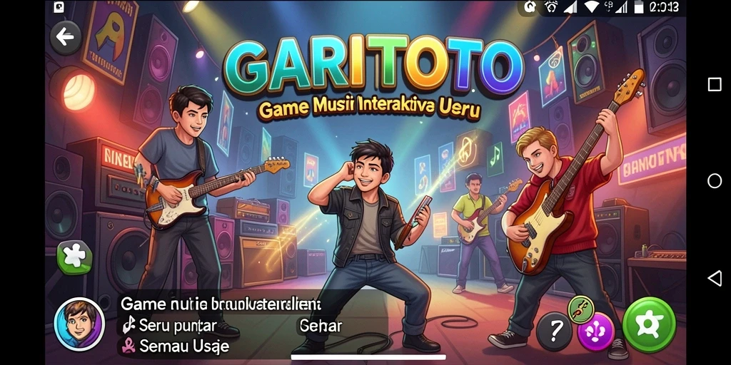 Tangkapan layar GARITOTO menampilkan gameplay menarik musik interaktif.