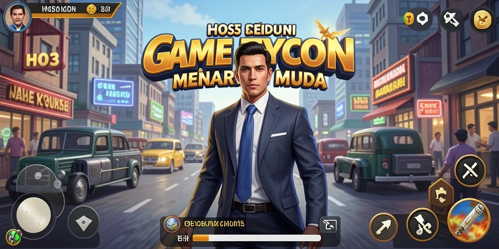 Tangkapan layar permainan H03 yang menampilkan strategi bisnis yang menarik.