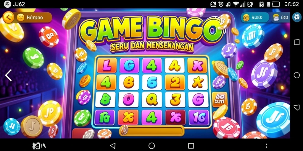 Tangkapan layar gameplay JJ62 memperlihatkan keseruan permainan Bingo.