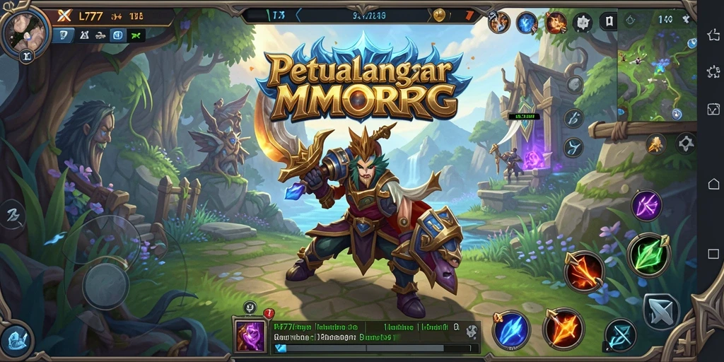 Gameplay L777 yang mendebarkan dalam dunia MMORPG yang luas.