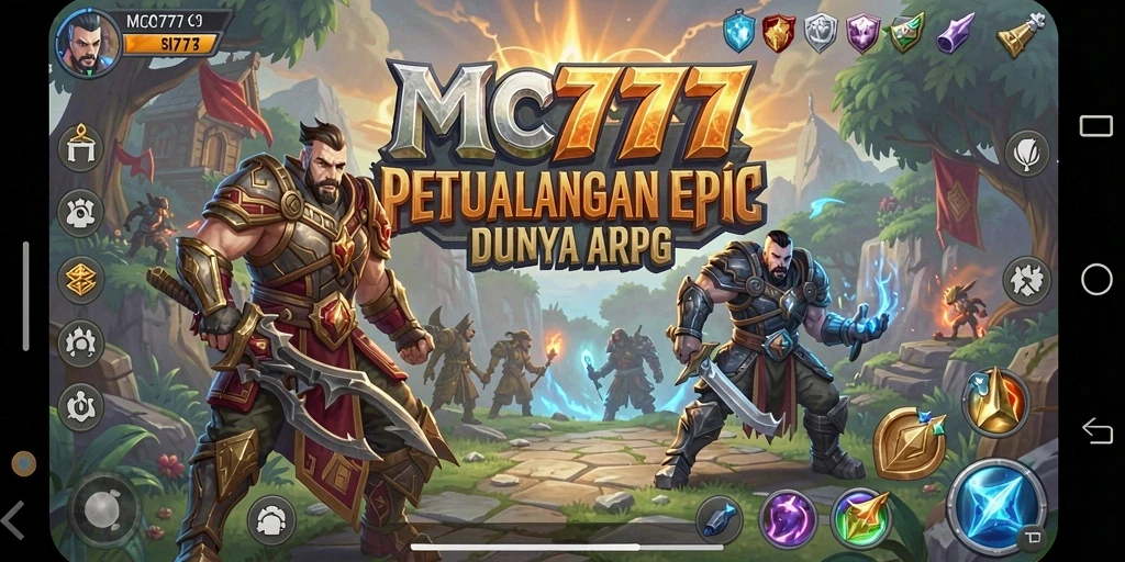 Screenshot MC777 menampilkan aksi pertarungan seru dalam dunia ARPG.