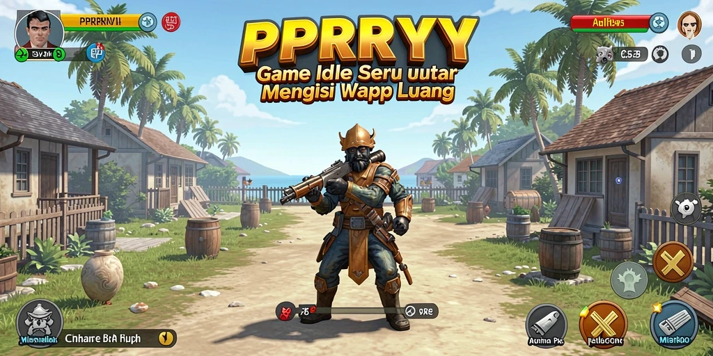 Tampilan gameplay menarik dari PPRRYY yang penuh warna.