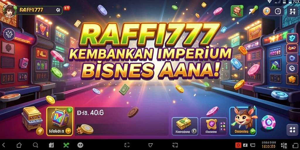 Tampilan gameplay RAFFI777 yang menampilkan manajemen bisnis.