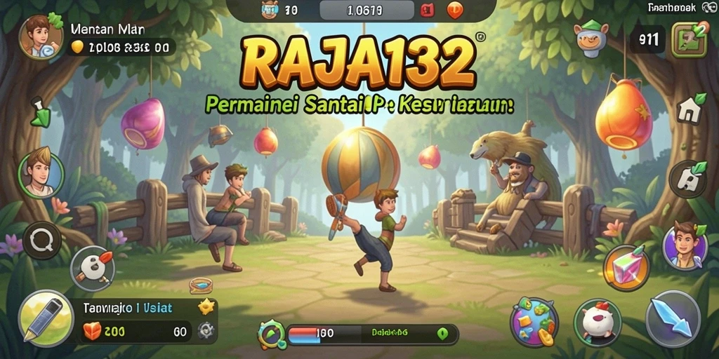 Screenshot dari gameplay RAJA132 yang menunjukkan keseruan permainan santai.