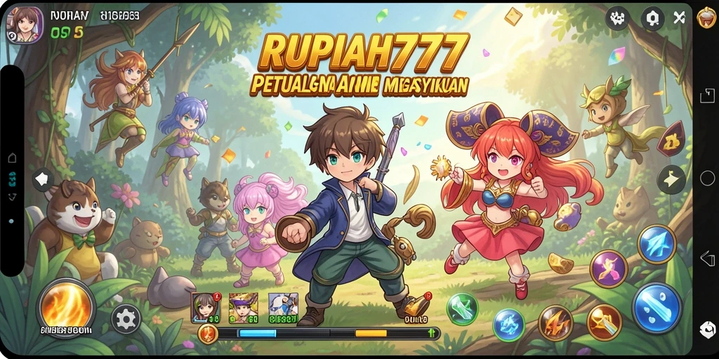 Screenshot gameplay RUPIAH777 yang menunjukkan aksi seru karakter Anime.