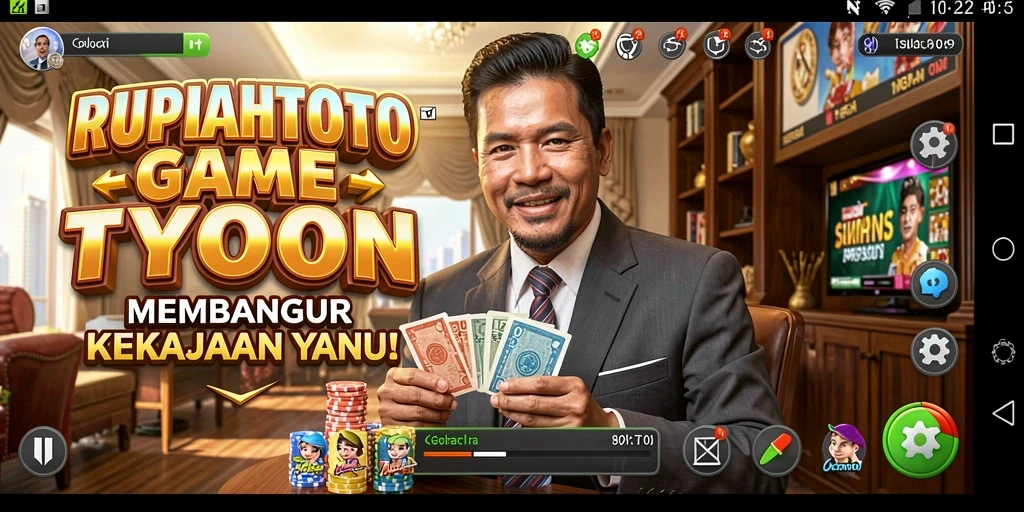 Tampilan gameplay RUPIAHTOTO dengan elemen Tycoon yang menarik.