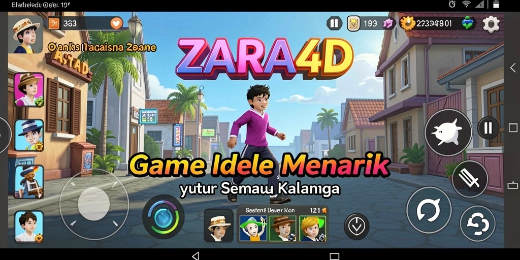 Tampilan gameplay ZARA4D yang menarik dan penuh warna.